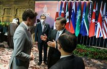 دیدار رهبران چین و کانادا در حاشیه نشست گروه ۲۰ در اندونزی