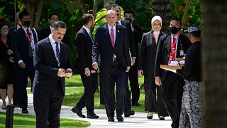 رجب طیب اردوغان، رئیس جمهوری روسیه در نشست رهبران گروه ۲۰