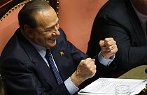 Berlusconi az olasz parlamentben október 26-án