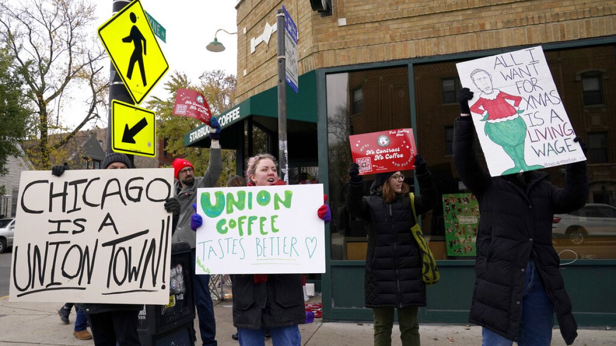 Διαμαρτυρία σε Starbucks στο Σικάγο