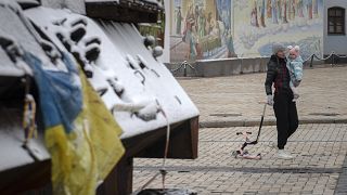 В Киеве выпал первый снег. 17 ноября 2022 года