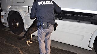 Italian police conducts investigation that led to the issue of 18 arrest warrants for alleged Italian and Tunisian migrant smugglers. Thursday, 17 November 2022.