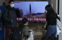 Запуск северокорейской ракеты в эфире телевидения Южной Кореи