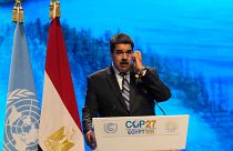 Nicolás Maduro, presidente de Venezuela, habla en la Cumbre del Clima de la ONU COP27, el 8 de noviembre de 2022, en Sharm el-Sheij, Egipto.