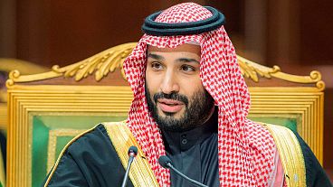 Saudi Crown Prince Mohammed bin Salman, speaks during the Gulf Cooperation Council (GCC) Summit in Riyadh, Saudi Arabia