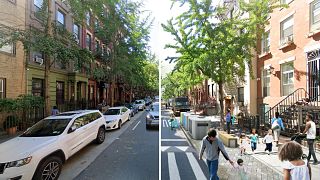 How New York looks today (right); how PAU envisions its future