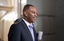 The day after Nancy Pelosi announced she would step aside, Jeffries announced his own history-making bid
