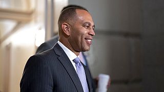 The day after Nancy Pelosi announced she would step aside, Jeffries announced his own history-making bid