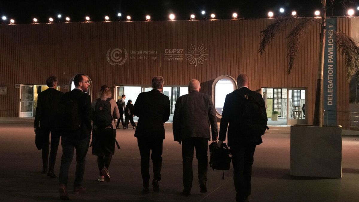 COP27 delegates attending last day of climate summit in Sharm El Sheikh, Egypt on November 19th 2022.