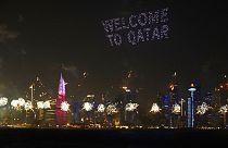 Фейерверк к чемпионату мира по футболу в Катаре