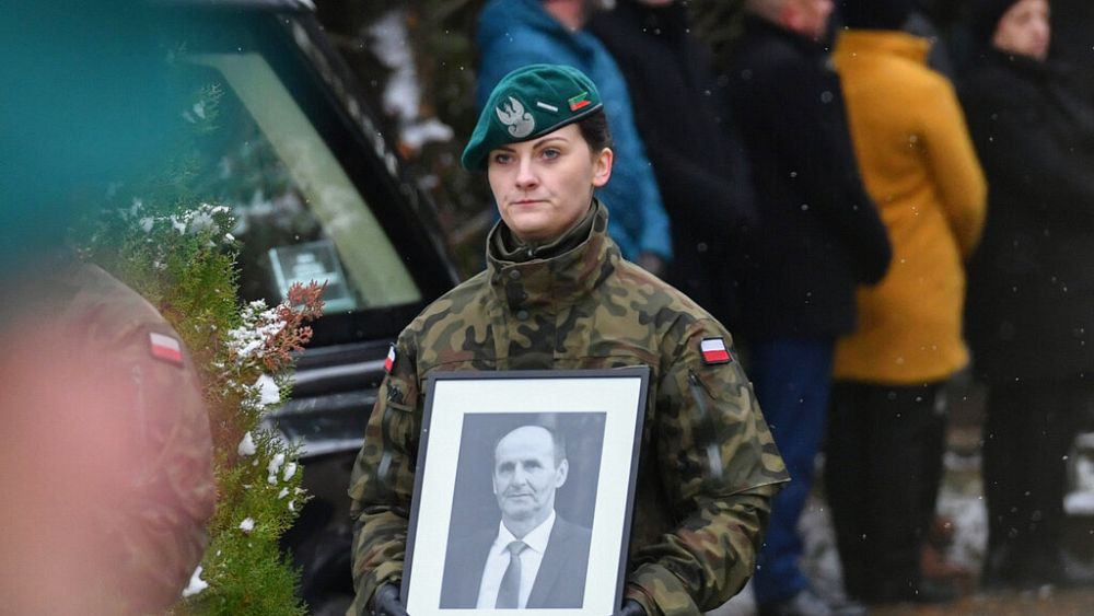 Pogrzeb Bogusława Wosa (62 l.) po ataku rakietowym w Polsce