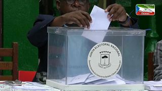 Voters in Equatorial Guinea cast their ballots in national elections