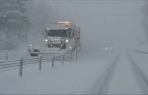Heavy snowfall through causing traffic havoc in many parts of southern Sweden