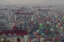 Containerhafen in Shanghai, China