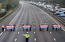Insulate Britain protestors block the M25 motorway during their campaign of civil resistance last year.