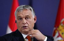 Orbán Viktor egy belgrádi sajtókonferencián