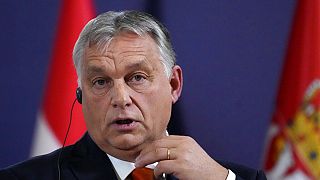 Orbán Viktor egy belgrádi sajtókonferencián