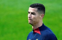 Cristiano Ronaldo a portugál válogatott edzésén