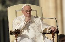 Pope Francis attends his general audience in St Peter's Square, Vatican City. Wednesday, 16 November 2022.