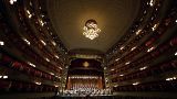 Le "Concert pour la paix" de la Scala, une collecte de fonds en faveur de l'Ukraine, à l'opéra La Scala de Milan.