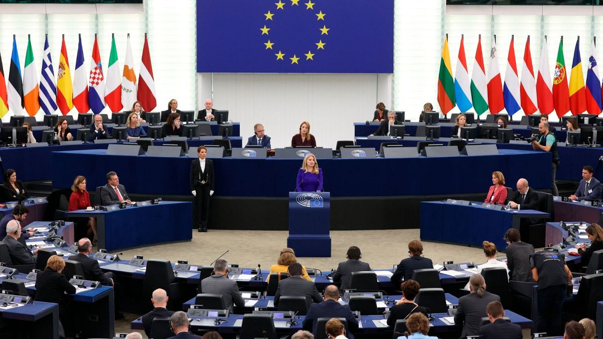 عکس آرشیوی از نشست اعضای پارلمان اروپا در استراسبورگ