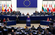 عکس آرشیوی از نشست اعضای پارلمان اروپا در استراسبورگ