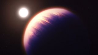 طرح شبیه‌سازی شده از سیاره فراخورشیدی رصد شده توسط جیمزوب