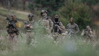 Rusya'ya karşı Ukrayna saflarında savaşan gönüllü Çeçen savaşçılar
