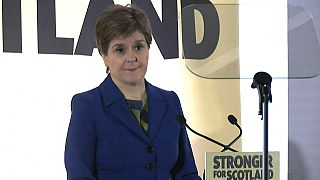 Die schottische Ministerpräsidentin Nicola Sturgeon bei ihrer Pressekonferenz in Edinburgh am 23.11.2022