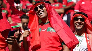 جماهير المغرب في ملعب البيت في الخور لمشاهدة مباراة المنتخب المغربي والكرواتي خلال منافسات كأس العالم في قطر، الأربعاء 23 نوفمبر 2022