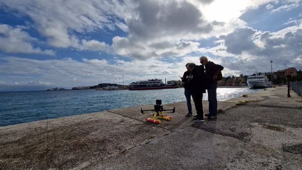 Première application pilote de surveillance de la sécurité des voies navigables en Grèce avec un drone