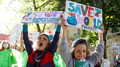 Child activists join a march through Westminster during a 'climate strike' demonstration, part of the global 'Fridays for Future' movement Child activists join a march through Westminster during a 'climate strike' demonstration, part of the global 'Fridays for Future' movement