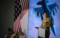 ABD askerlerinin Al Udeid Hava Üssü'nde görev değişimi