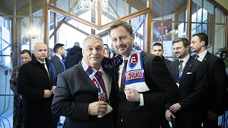 Orbán Viktor magyar és Eduard Heger szlovák kormányfő Kassán