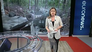 Euronews-Journalistin Sasha Vakulina präsentiert die aktuellen Geschehnisse an der Front in der Ukraine