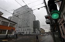 A general view shows the Russian Investigative Committee headquarters in Moscow.