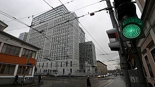 A general view shows the Russian Investigative Committee headquarters in Moscow.