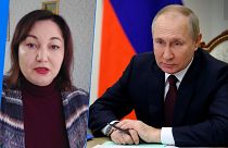 Olga Tsukanova, fondatrice d'un collectif de mères et de femmes de soldats russes demande à être reçue par Vladimir Poutine