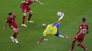 Brezilyalı forvet Richarlison'ın Sırbistan'a attığı gol