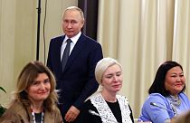 Президент России Владимир Путин на встрече с матерями военных 