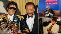 Michael Jackson and Triller album's producer Quincy Jones.