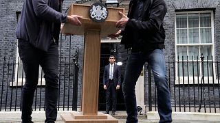 ریشی سوناک، نخست‌وزیر بریتانیا در اولین روز کاری خود در تاریخ ۲۵ اکتبر ۲۰۲۲