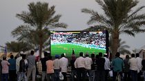 Public Viewing an diesem Freitag in Al-Ruwais. Katar verlor gegen Senegal