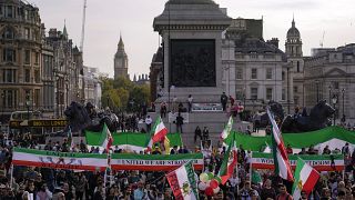 إحتجاجات ضد النظام في إيران، لندن، أكتوبر/تشرين الأول 2022