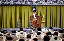 Iran's Supreme Leader, Ayatollah Ali Khamenei, addresses the paramilitary group, the Basij