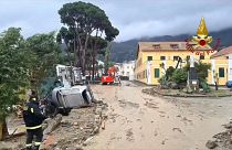 Inundaciones y corrimientos de tierra en Ischia, Italia