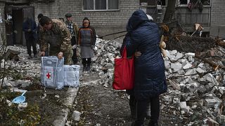 Последствия российского удара по городу Часов Яр в Бахмутском районе Донецкой области