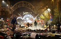 Des émeutes ont touché le centre-ville de la capitale belge, le 27 novembre 2022.