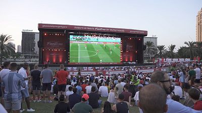 Fan-Zone in Dubai während der WM