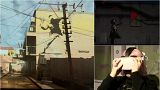 Unauthorised virtual exhibit brings street artist Banksy's works to life in an Italian church.